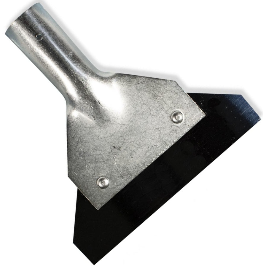 Scraper with hardened blade