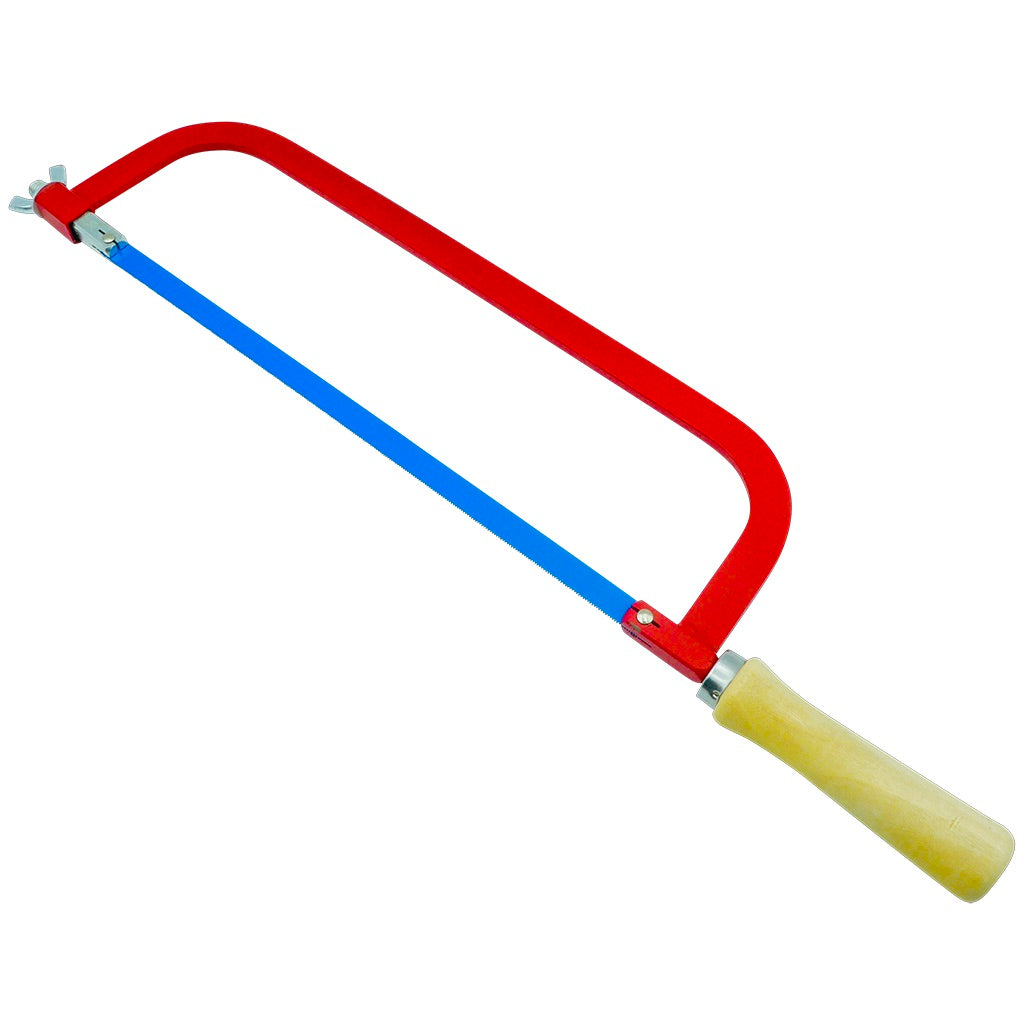 Hacksaw frame with wooden handle