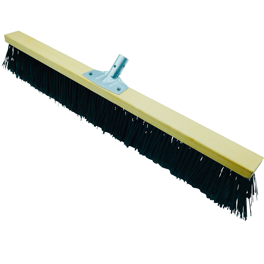 Aricasa Spazzolone Industriale Espanso 45 Cm Con Manico 150 Cm, Fibre Dure Alte 8 Cm, Per Esterni E Grandi Superfici