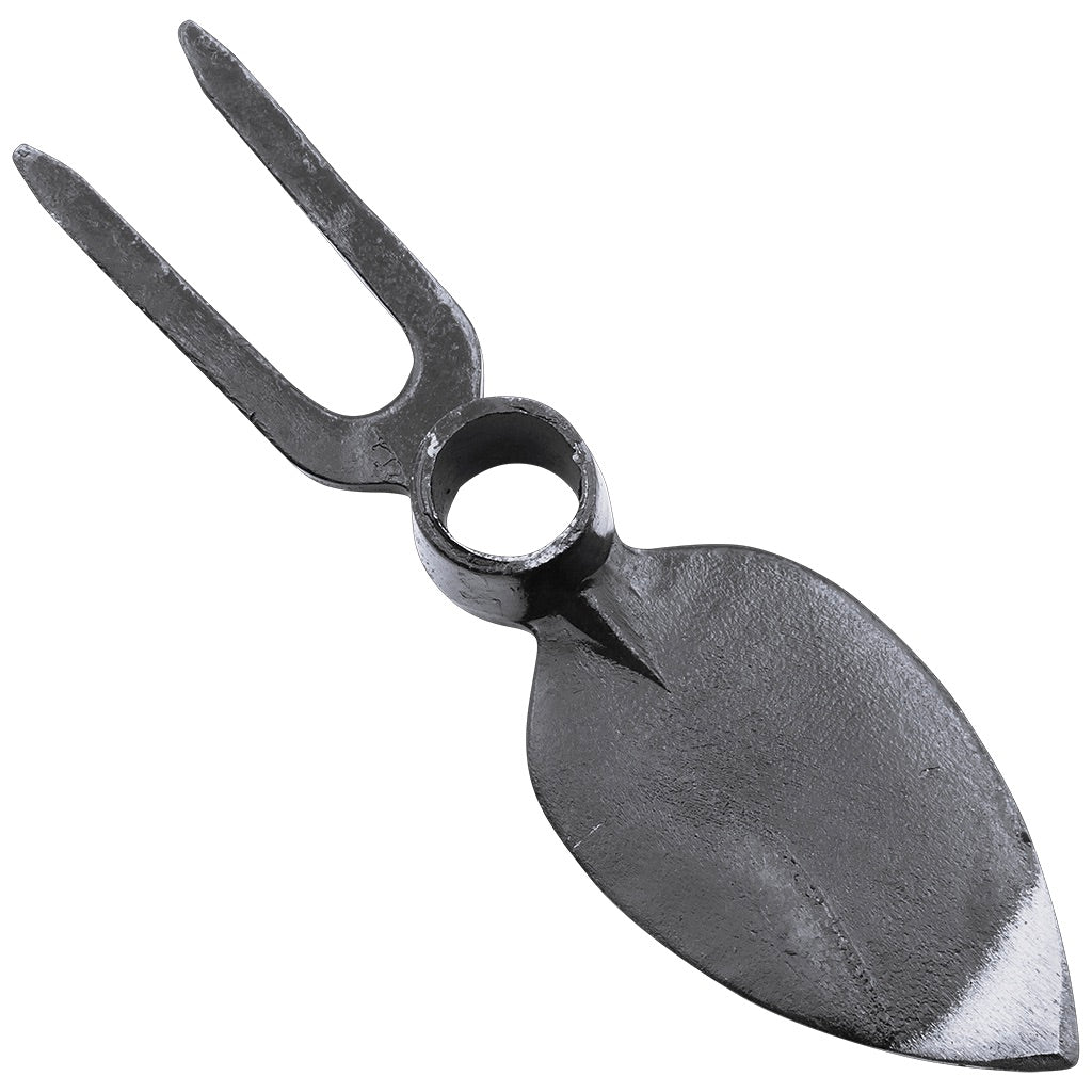 Forged heart hoe two tines