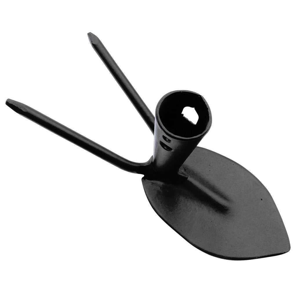 Welded heart-fork garden hoe