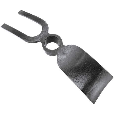 Forged square hoe with fork flat tines